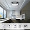 Energetic Lighting 14'' Brushed Nickel Flush Mount Light Selectable LED Round Double Ring Ceiling light Dimmable Black FMB01R17E93050-TF-BK - alternate 3